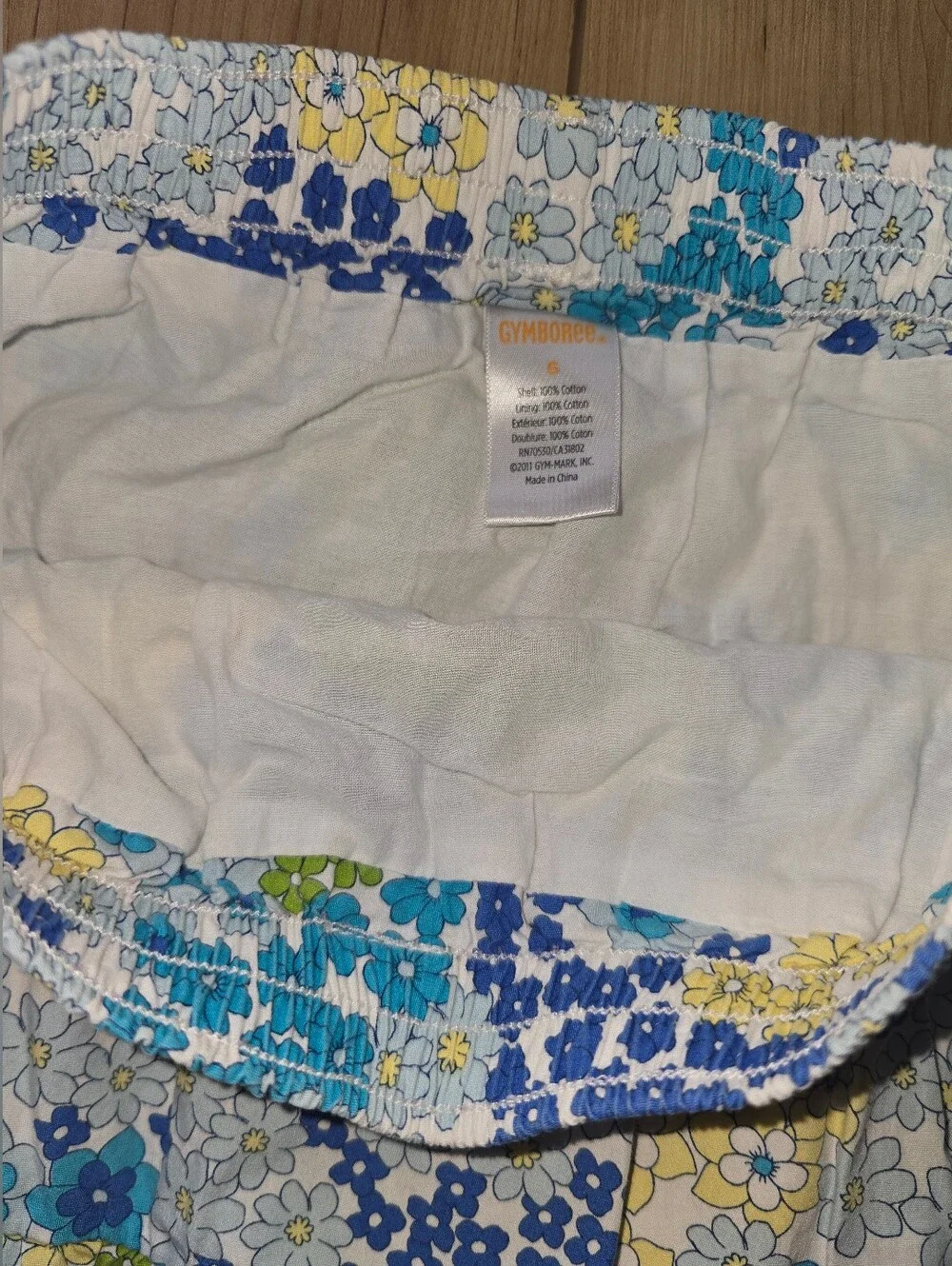 Gymboree Floral Tiered Skirt - Blue, Yellow & Green